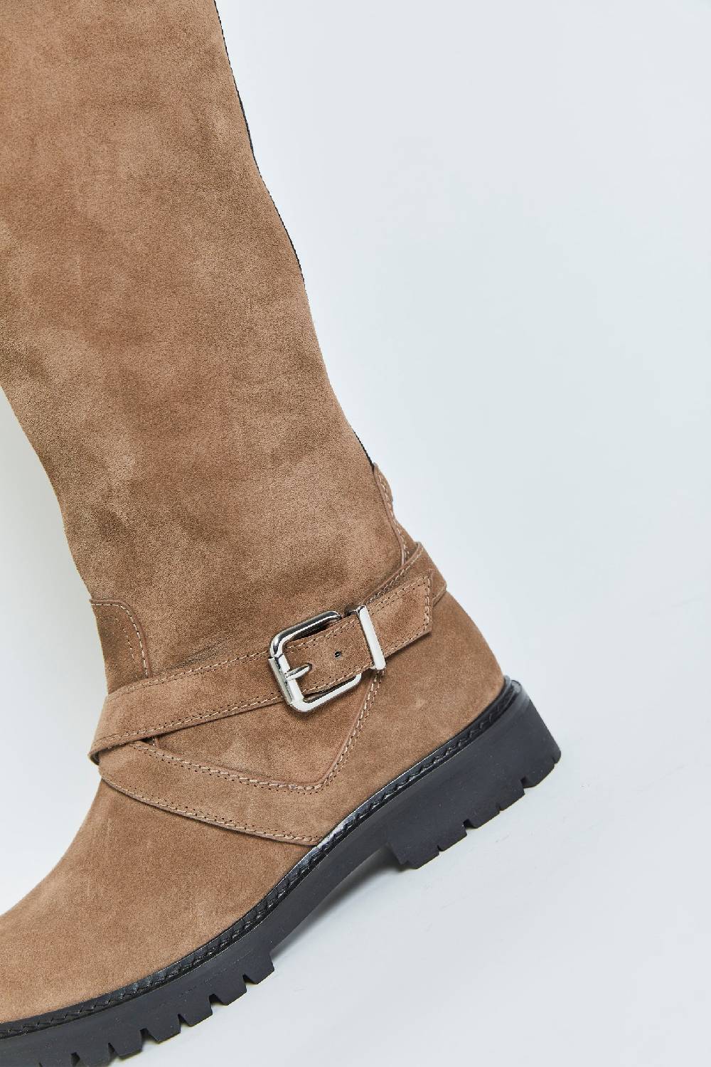 ﻿Kalliste K35 BIKER BOOTS VELOUR FANGO Affare Del Giorno