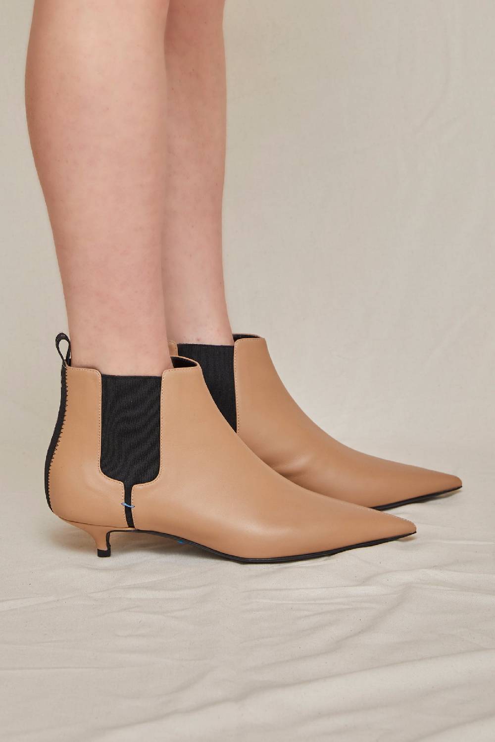 Kalliste K30 KITTEN HEEL BOOTS CAMEL Sottocosto