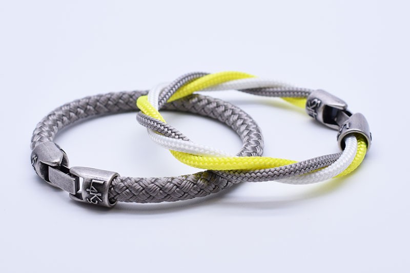 L4k3 MUST 08 - Bianco - Giallo Fluo - Silver / Silver Presa