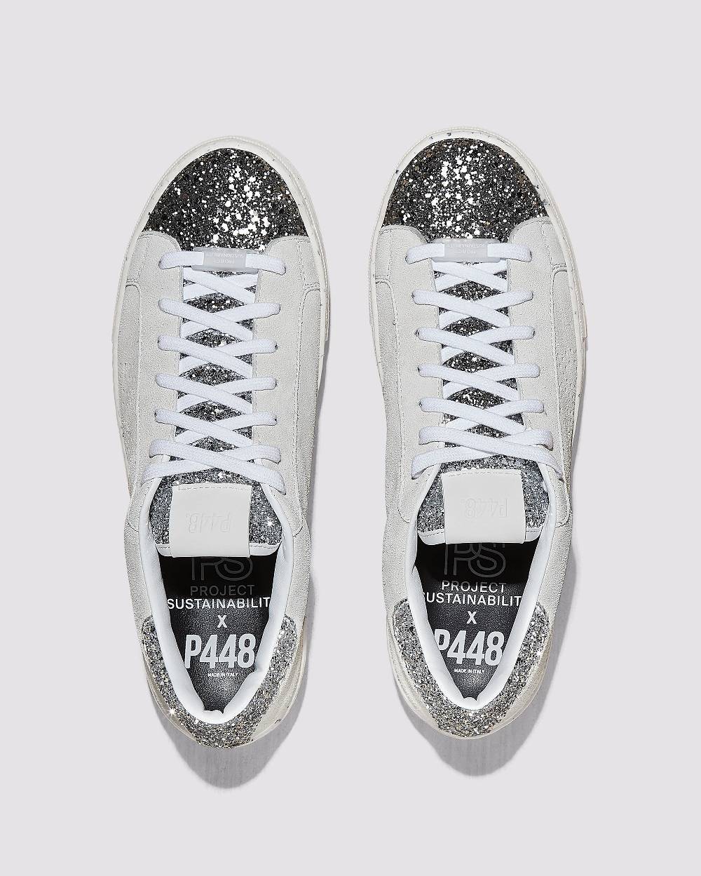 P448 Thea Recycled White/Silver Moda