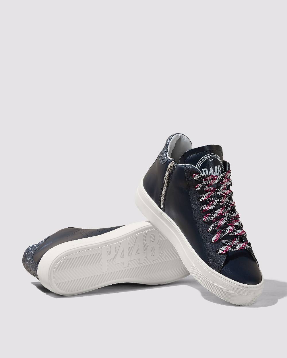 P448 Thea Mid Glitterfine/Navy In Saldo