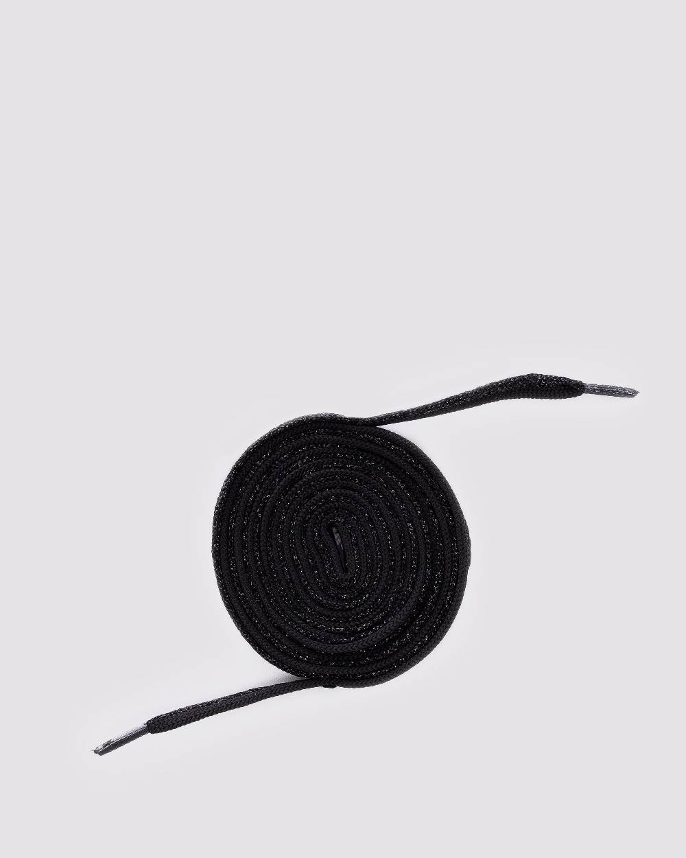 P448 Shoelaces Black Glitter Offerta