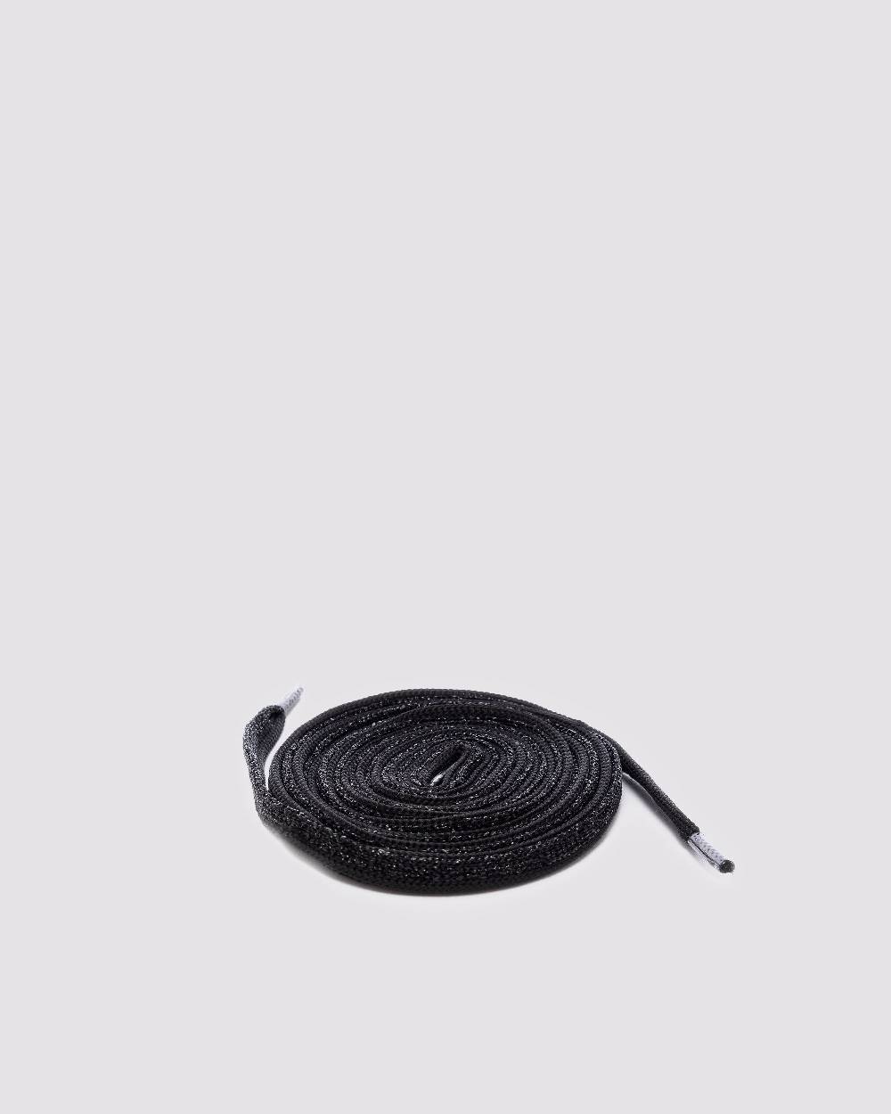 P448 Shoelaces Black Glitter Offerta
