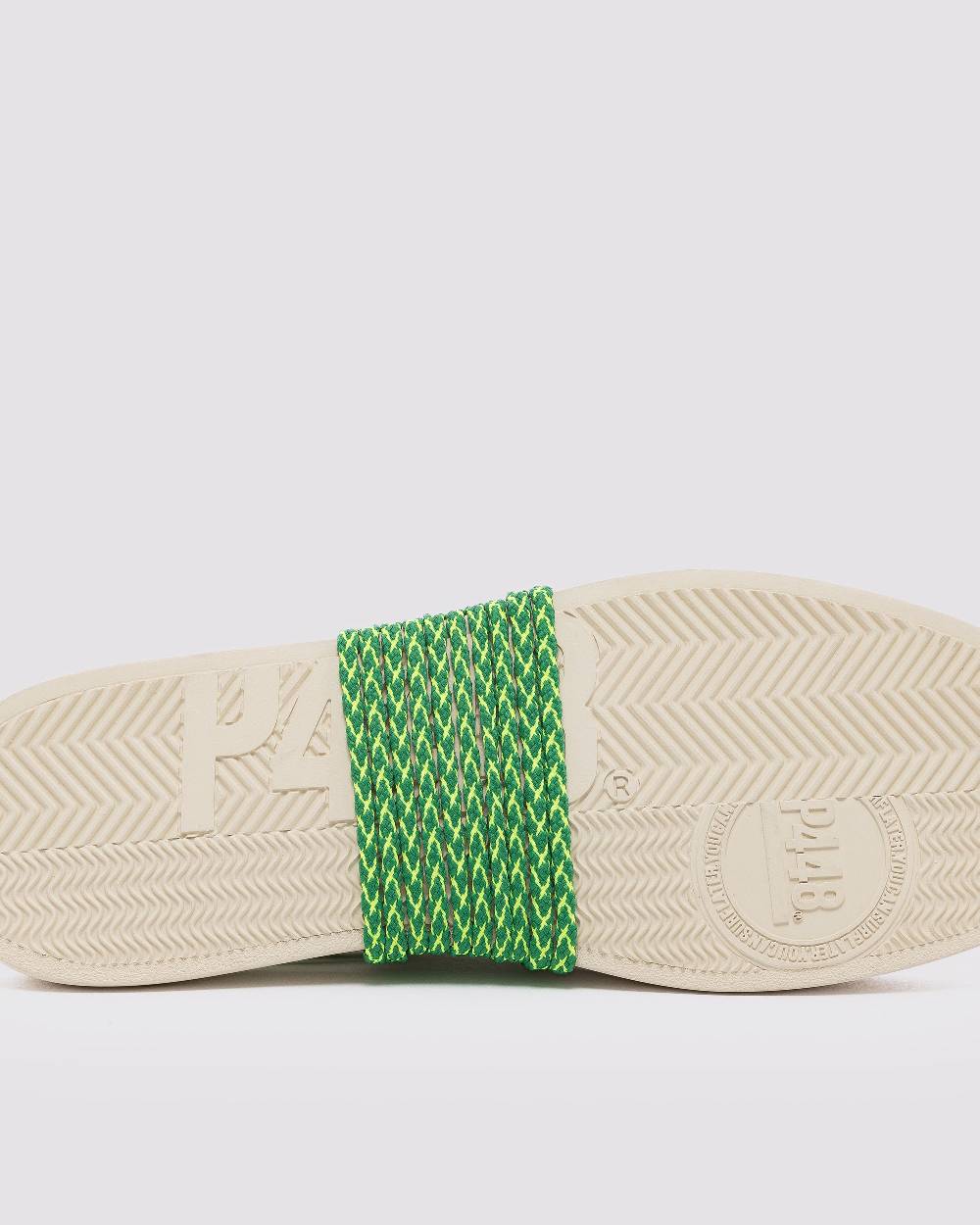 P448 Shoelaces Multi Green Negozio