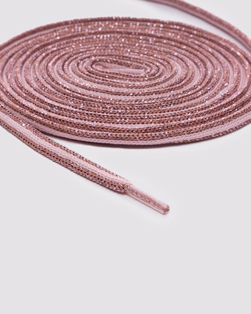P448 Shoelaces Rose/Pink Glitter Nuova