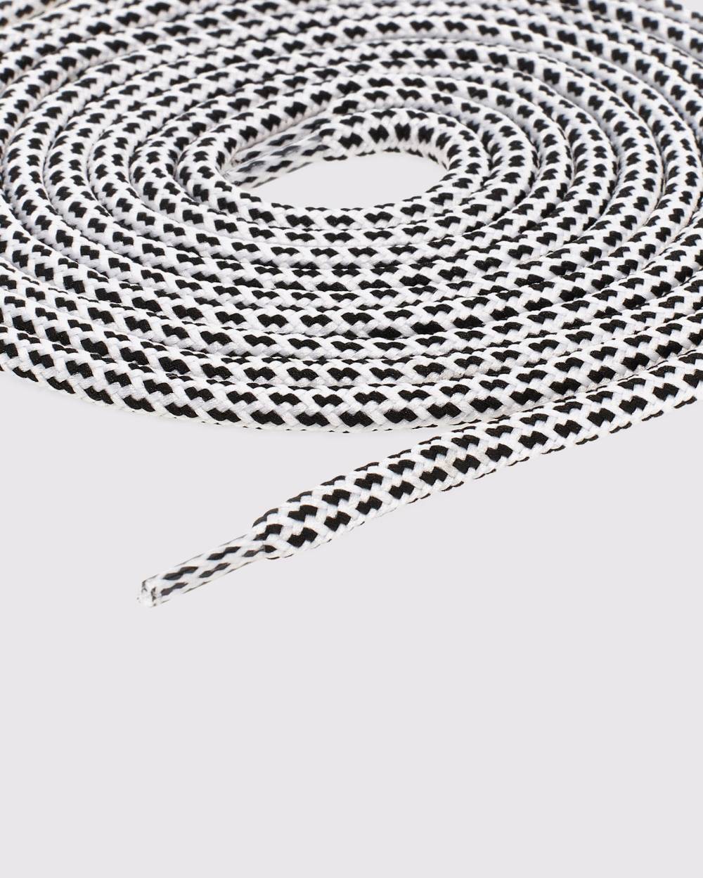 P448 Shoelaces White/Black Speckled Pezzi Unici