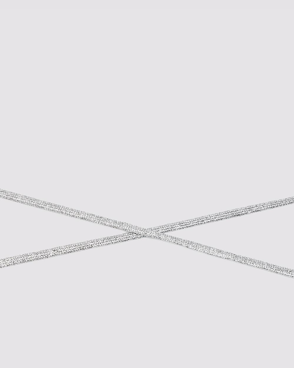P448 Shoelaces Silver Consegna Veloce