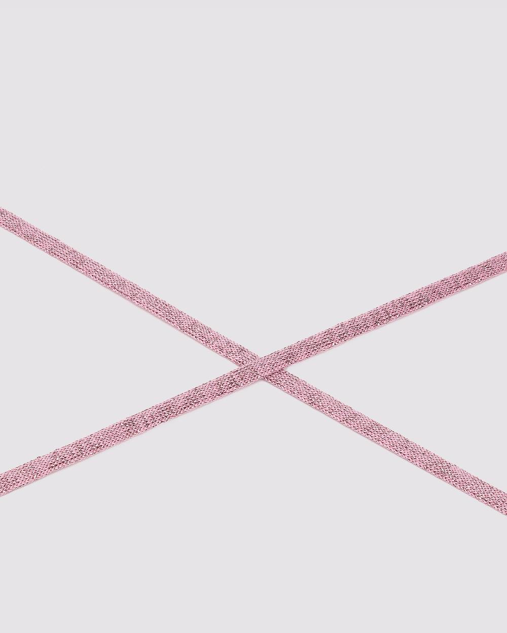 P448 Shoelaces Metallic Pink Promozione Limitata