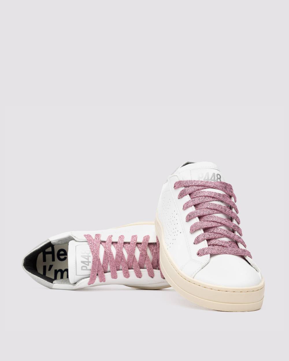 P448 Shoelaces Metallic Pink Promozione Limitata