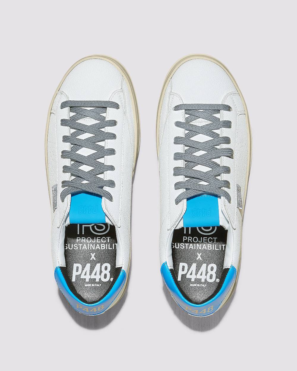 P448 John Recycled White/Blue Negozi Online