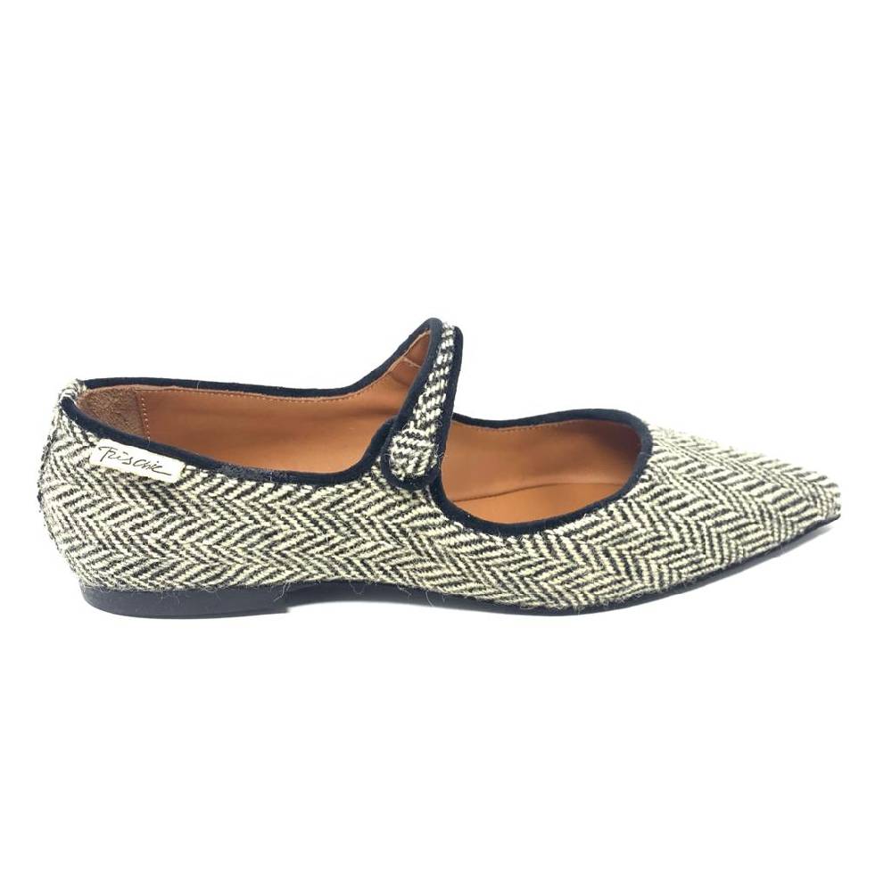 Passion Blanche Sophia Tweed in Lana Bianco-Nera Vendita