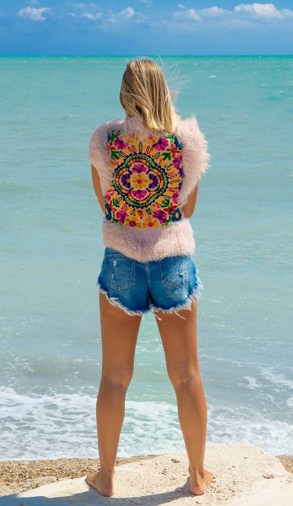 Passion Blanche GILET INDIA MONGOLIA ROSA Acquista Ora