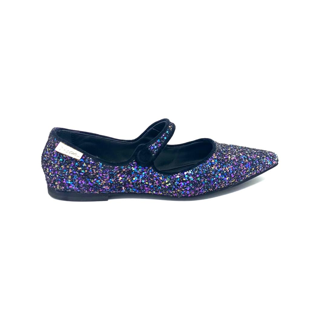 Passion Blanche Sophia Glitter Nero/Blu Outlet