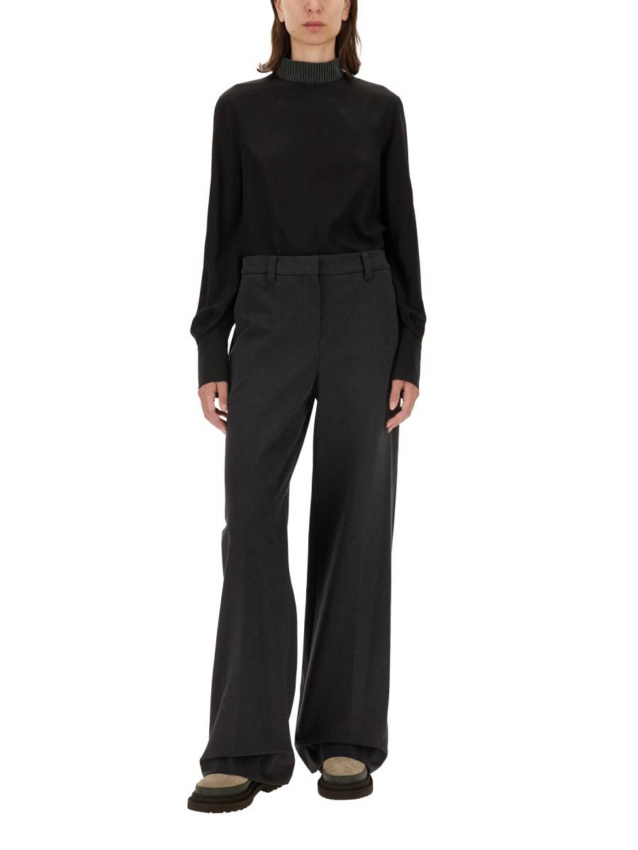 BRUNELLO CUCINELLI PANTALONE WIDE LEG Outlet