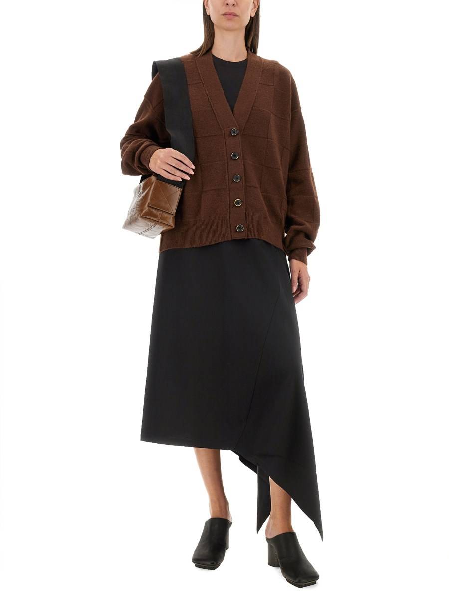 UMA WANG CARDIGAN CON SCOLLO A V Saldi