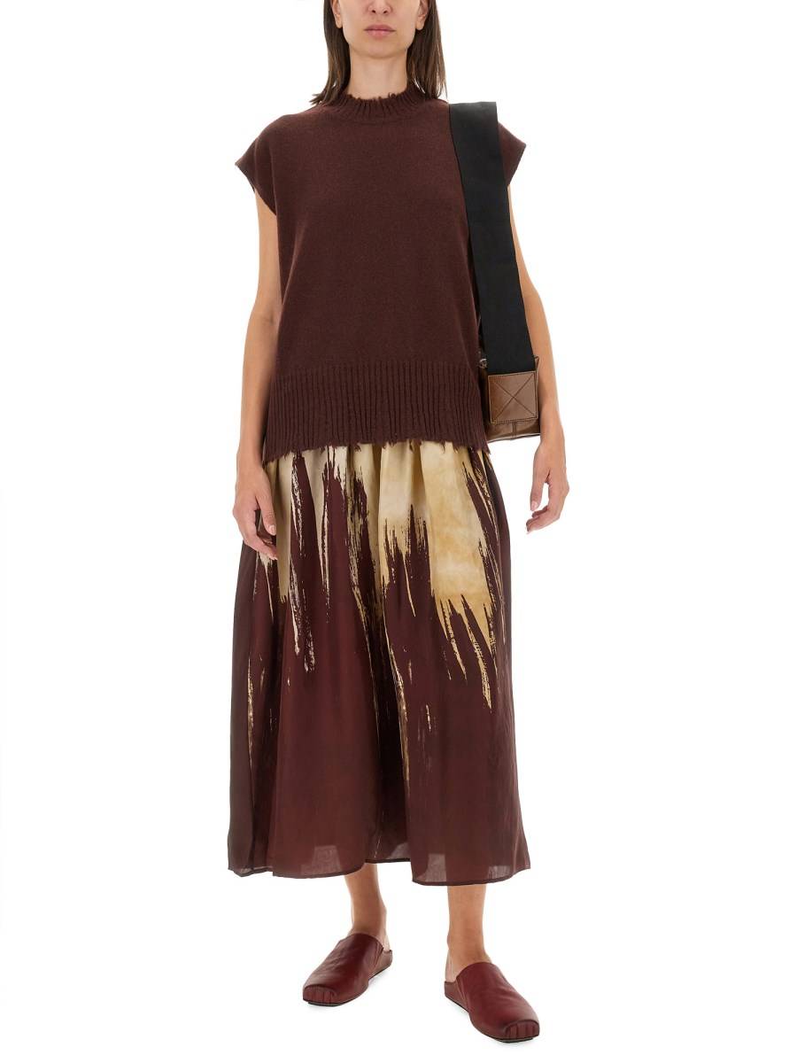 UMA WANG TOP SLV IN CASHMERE Vendita Calda