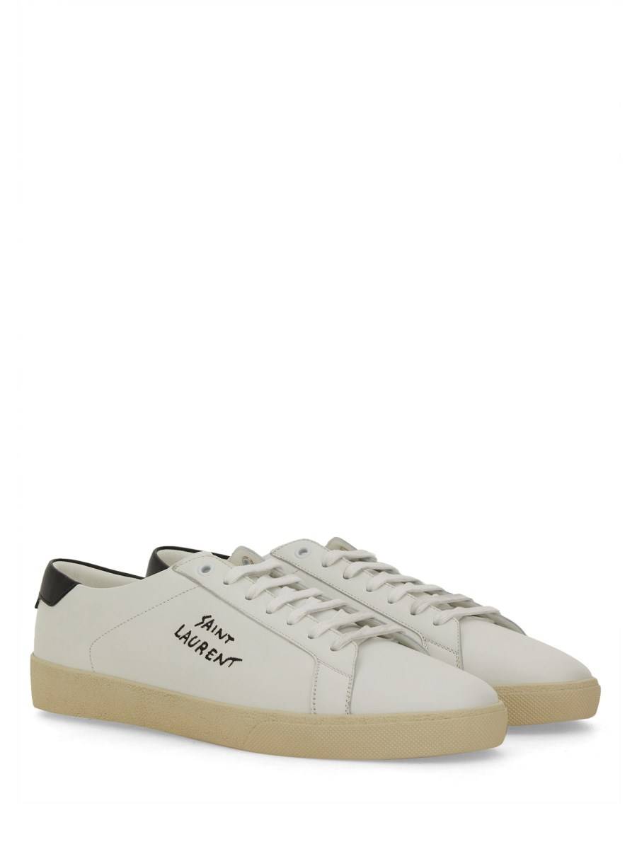 SAINT LAURENT SNEAKERS COURT SL/06 IN PELLE Qualità