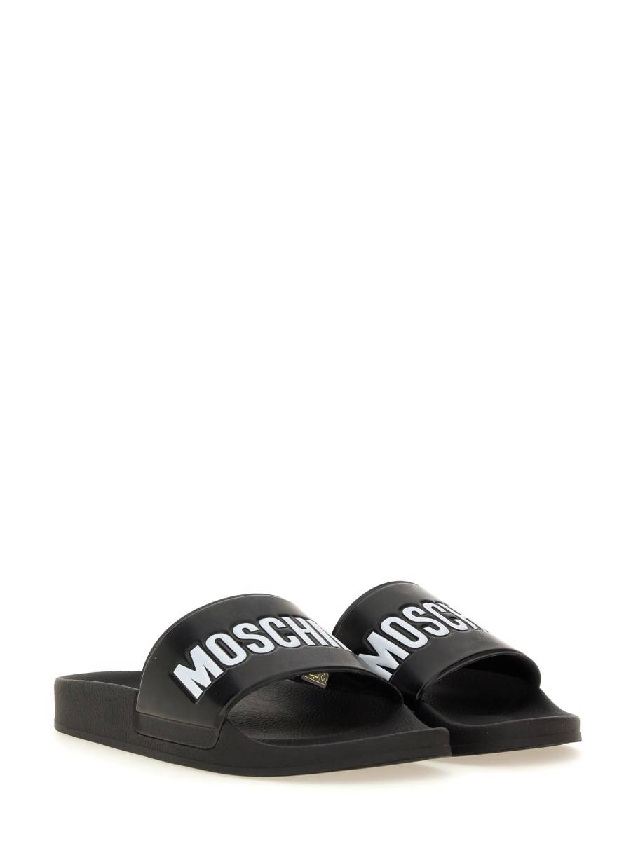 MOSCHINO SANDALO SLIDE CON LOGO Spedizione Gratuita