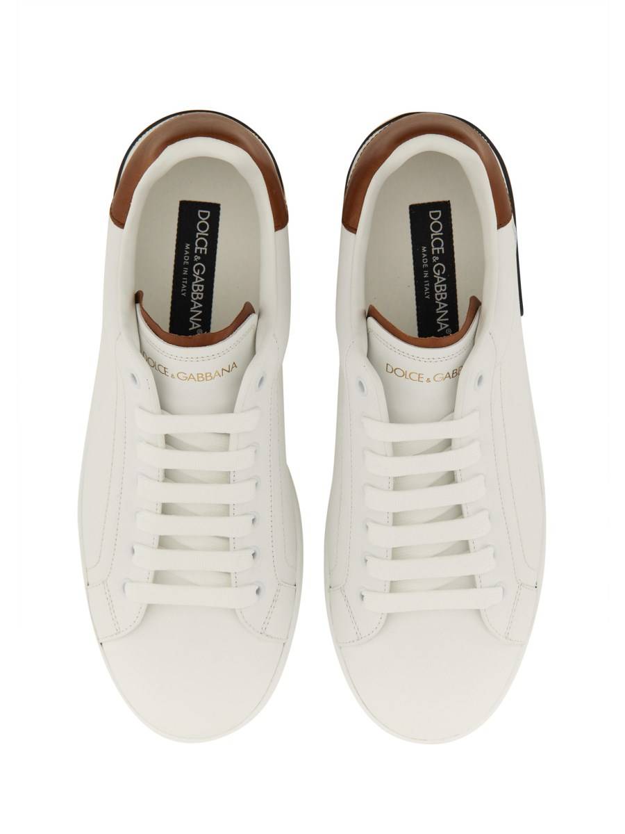 DOLCE & GABBANA SNEAKER PORTOFINO IN PELLE Pezzi Unici