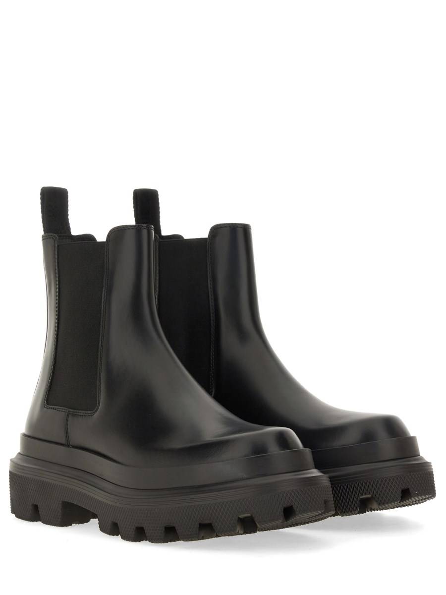 DOLCE & GABBANA STIVALE IN PELLE SPAZZOLATA Soddisfazione Garantita
