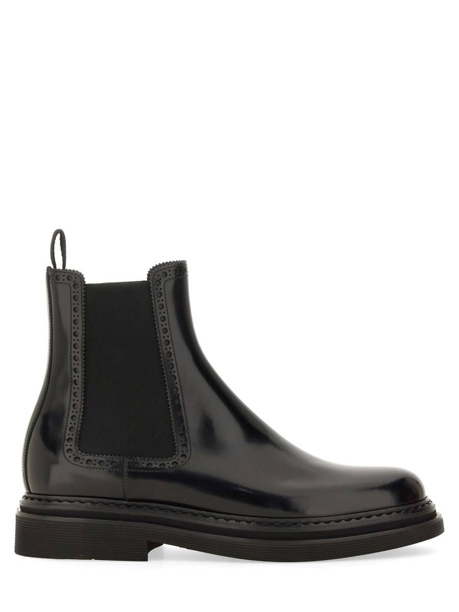DOLCE & GABBANA STIVALE IN PELLE SPAZZOLATA Consegna Veloce