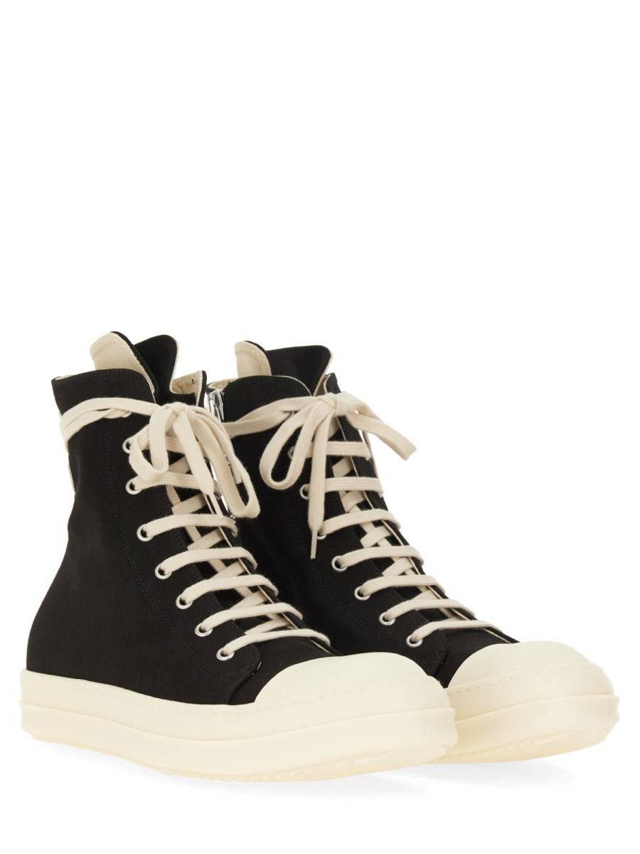 RICK OWENS DRKSHDW SNEAKER ALTA IN DENIM DI COTONE Sottocosto