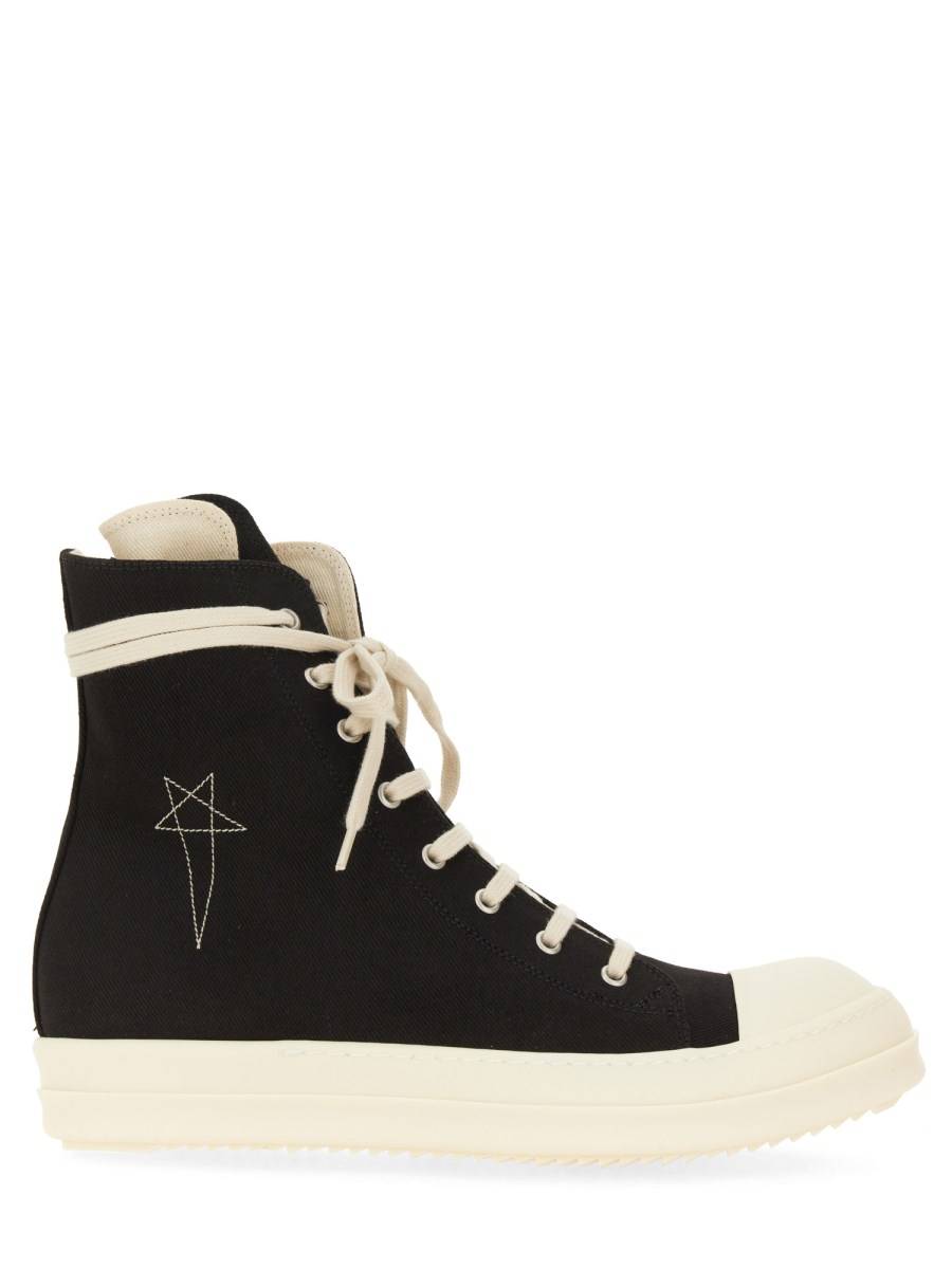 RICK OWENS DRKSHDW SNEAKER ALTA IN DENIM DI COTONE Convenienza