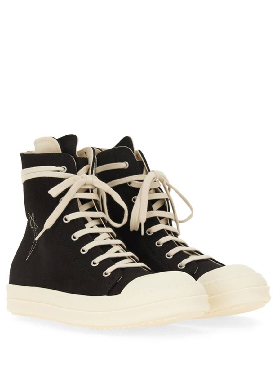 RICK OWENS DRKSHDW SNEAKER ALTA IN DENIM DI COTONE Convenienza