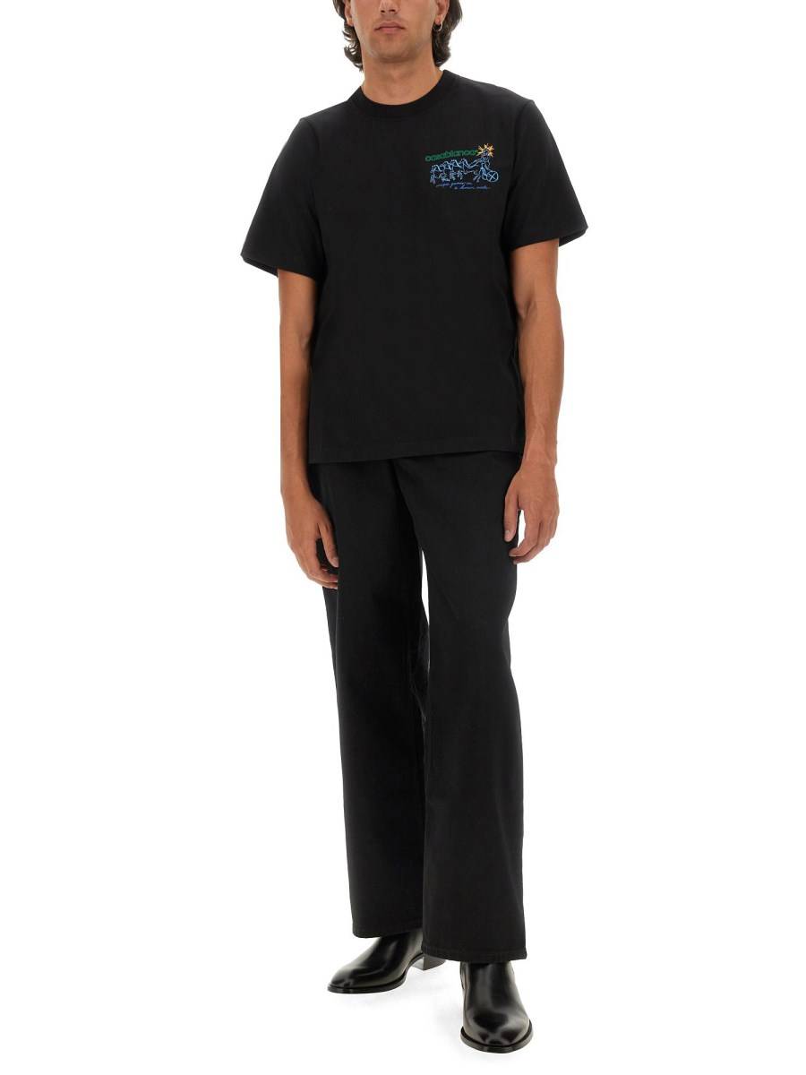 CASABLANCA T-SHIRT CON STAMPA Soddisfazione Garantita