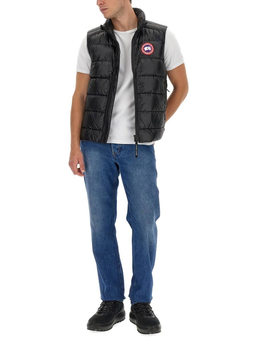 CANADA GOOSE PIUMINO GILET IN NYLON CON PATCH LOGO Fino Al -60%