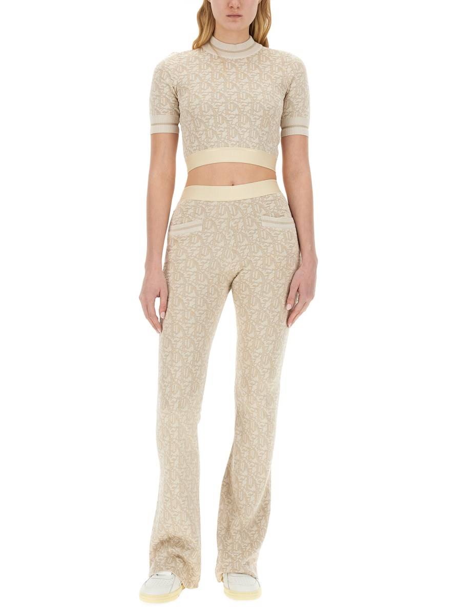PALM ANGELS MAGLIA MONOGRAM IN VISCOSA Fino Al -60%