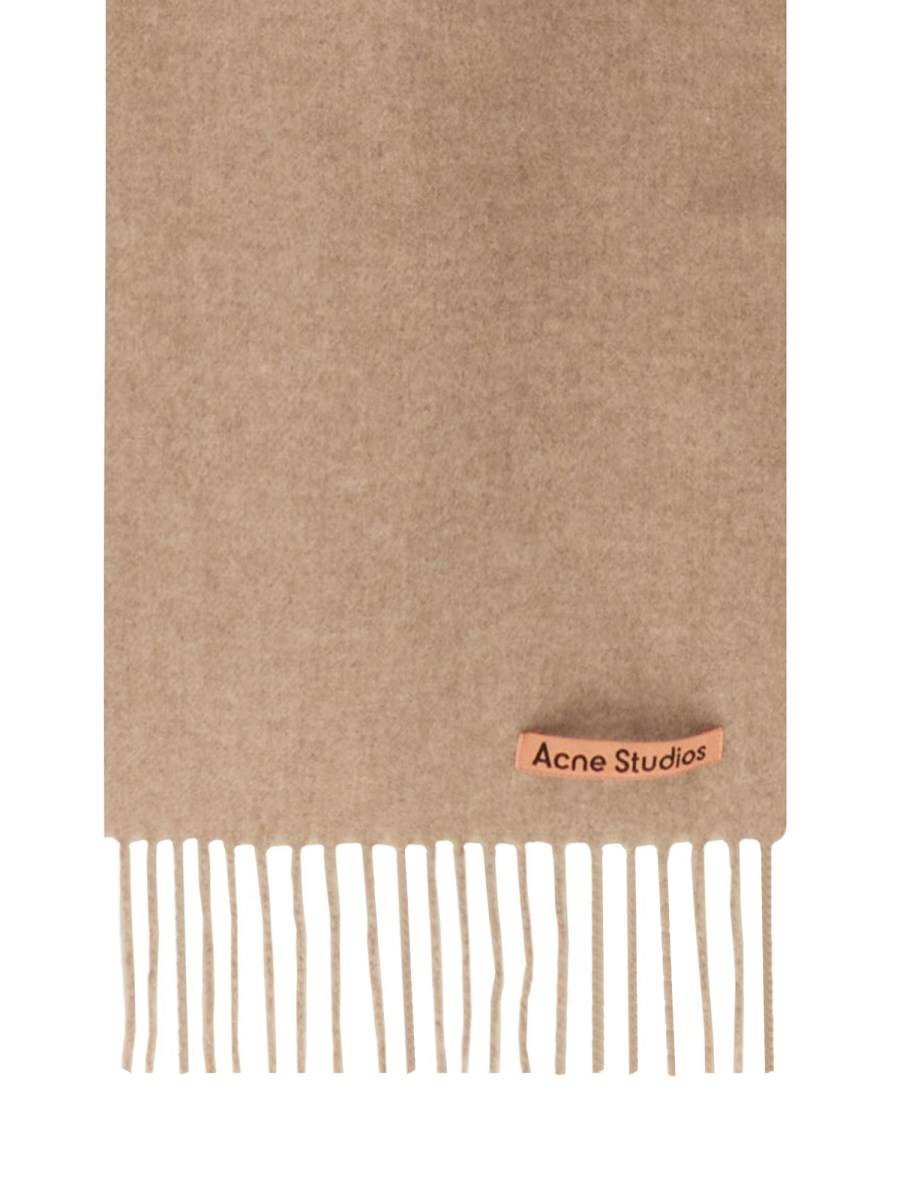 ACNE STUDIOS SCIARPA IN LANA CON LOGO Consegna Veloce