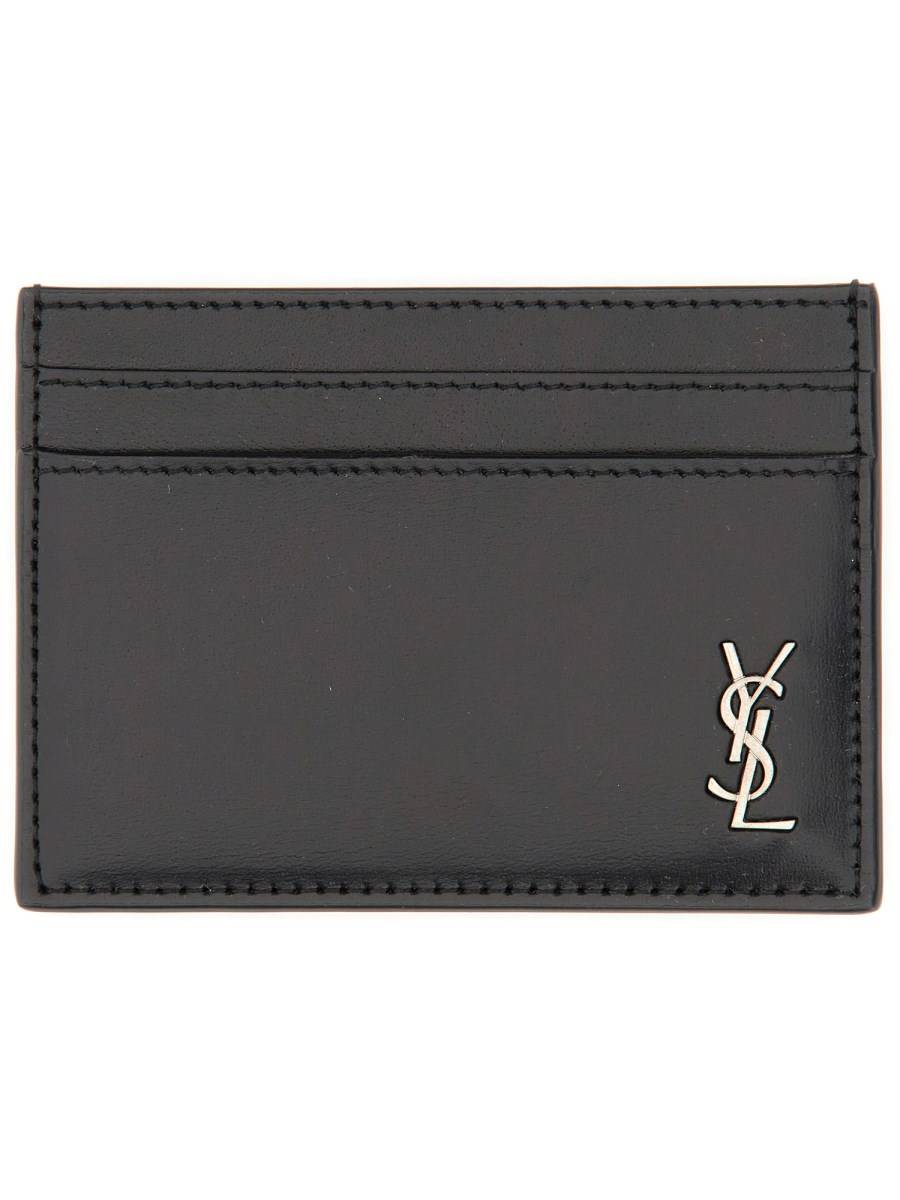 SAINT LAURENT PORTACARTE TINY CASSANDRE IN PELLE Convenienza