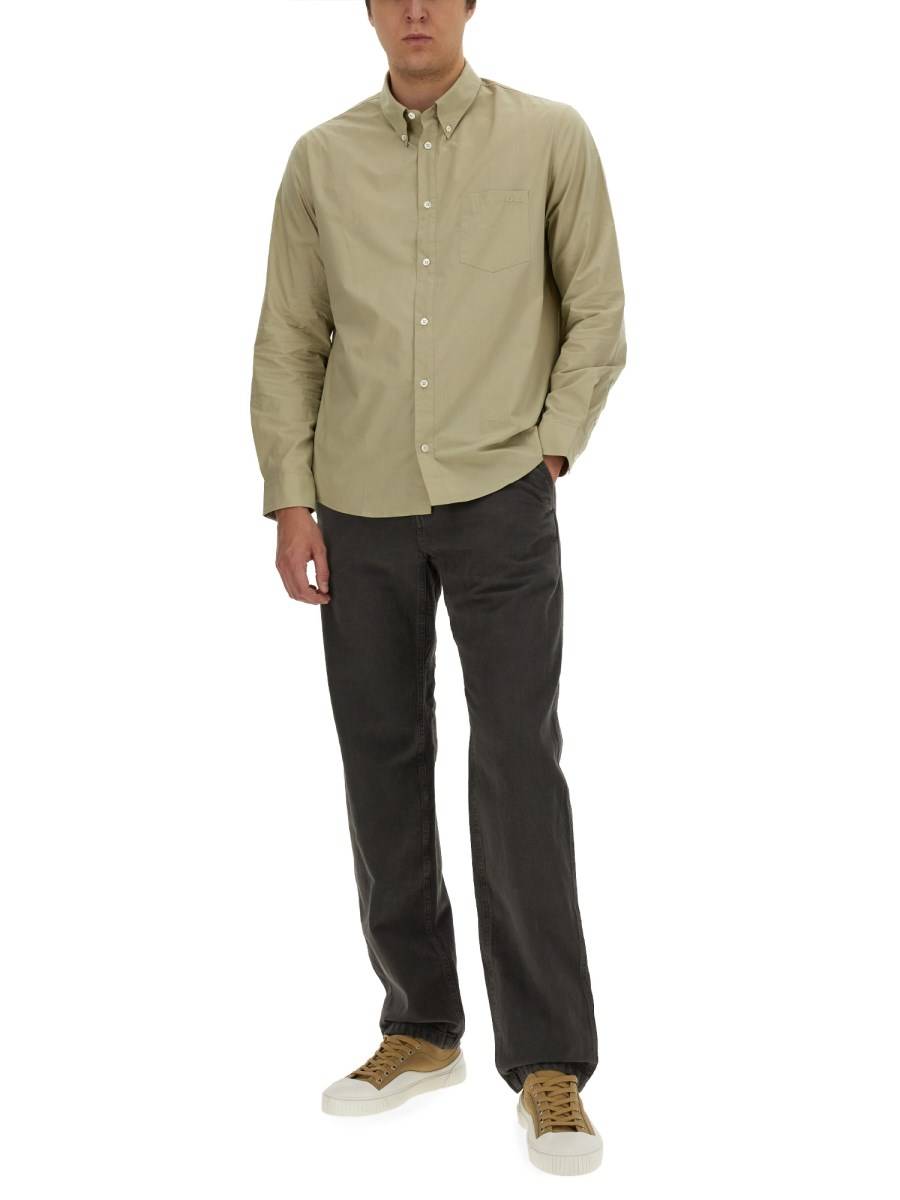 A.P.C. CAMICIA "EDOUARD" IN POPELINE DI COTONE Italy