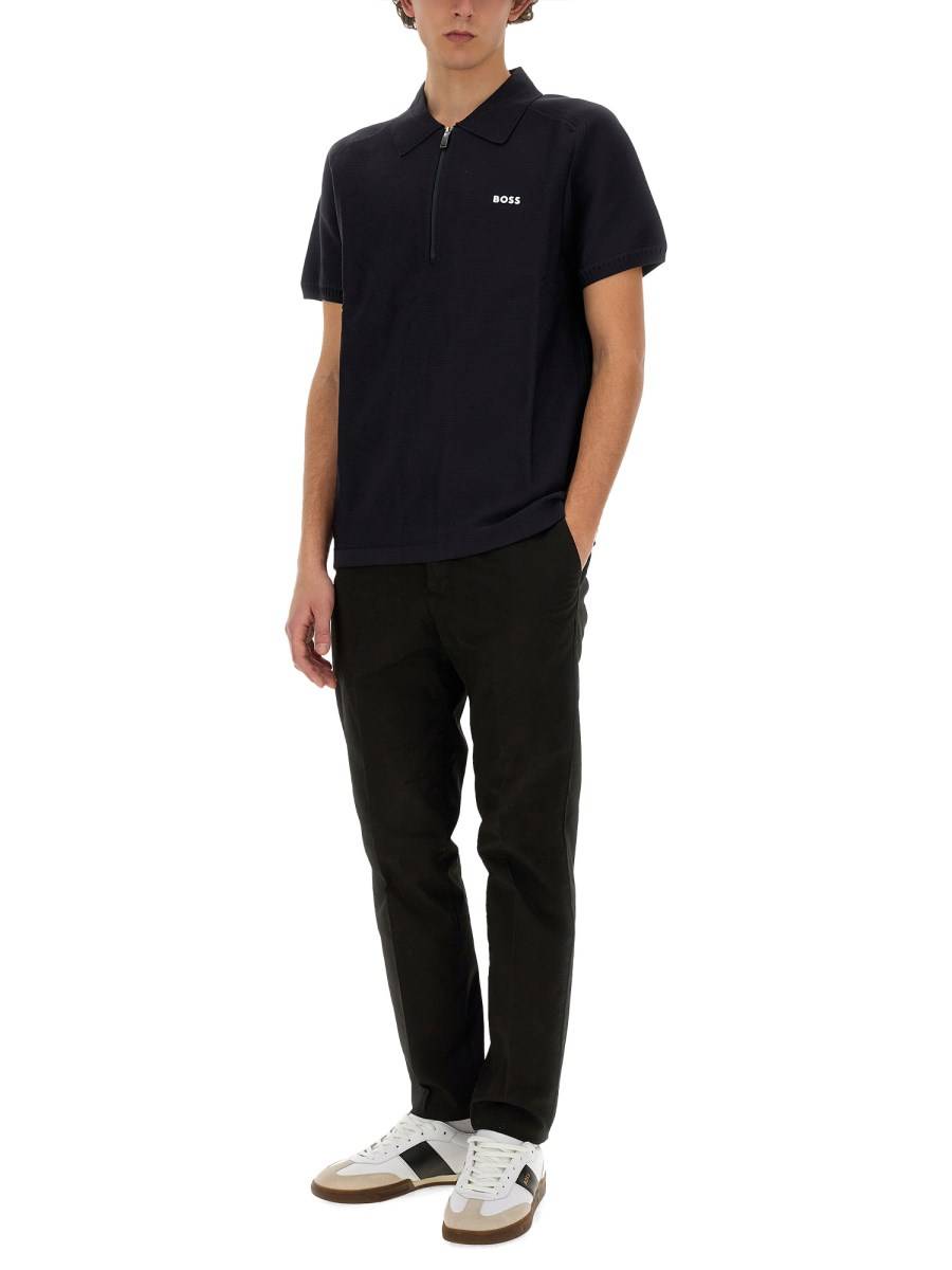 BOSS POLO CON ZIP Promozione temporanea
