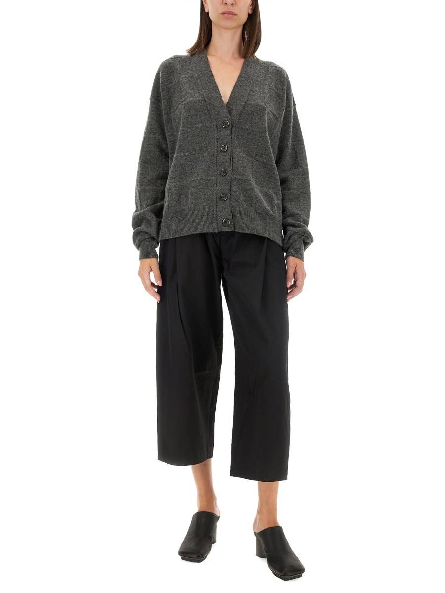 UMA WANG CARDIGAN IN MISTO LANA CON SCOLLO A V Offerta temporanea