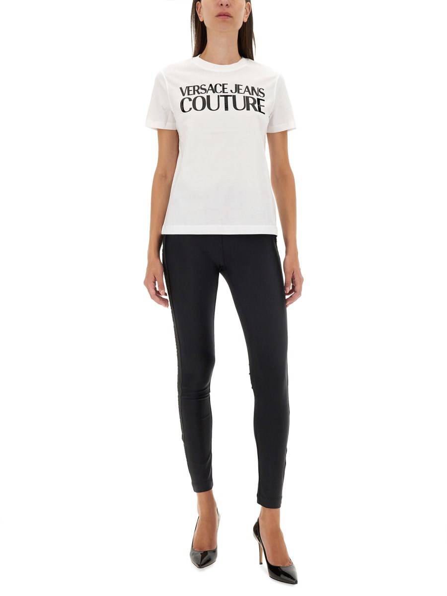 VERSACE JEANS COUTURE T-SHIRT CON LOGO Fino al 65% di sconto
