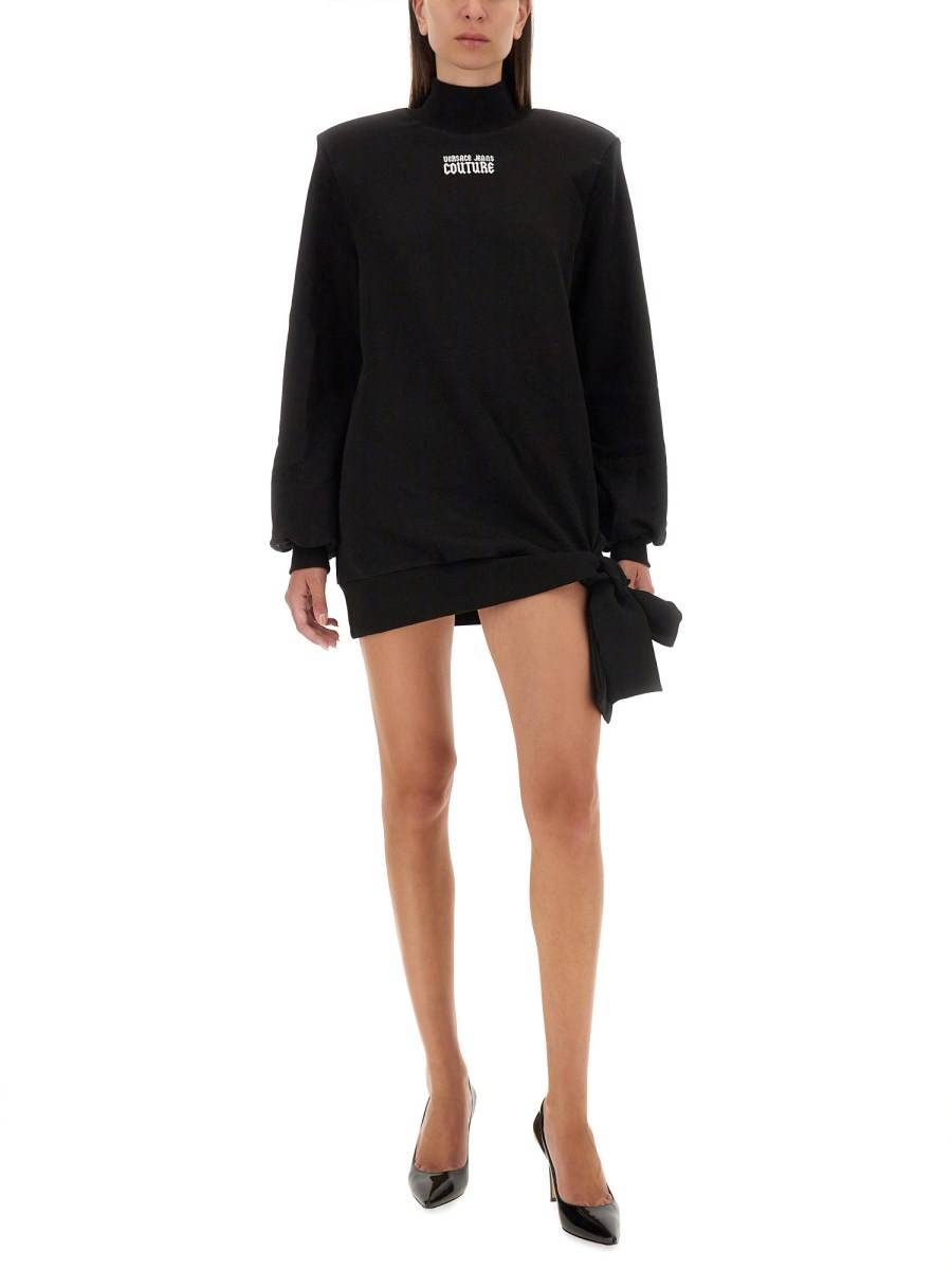 VERSACE JEANS COUTURE ABITO FELPA CON LOGO Sostegno trimestrale
