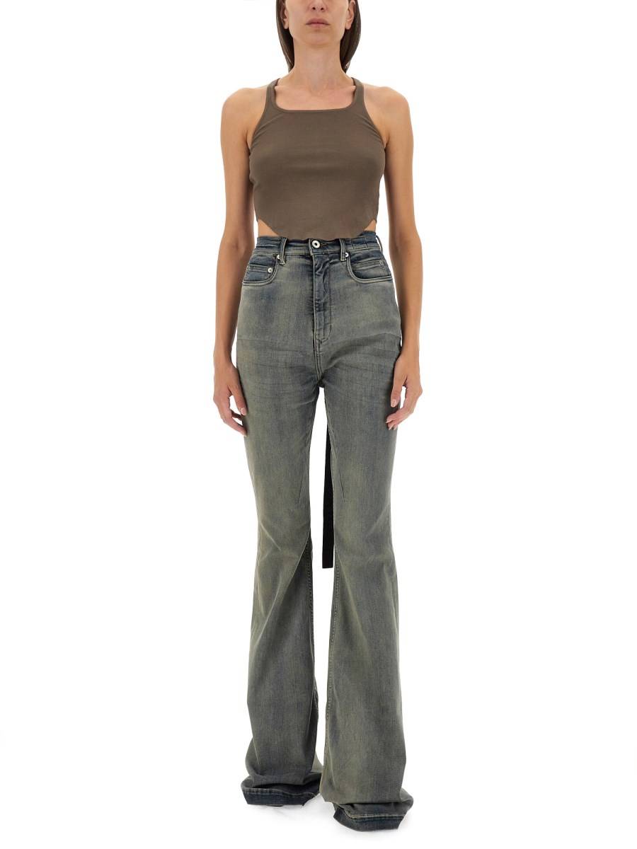 RICK OWENS DRKSHDW PANTALONE IN DENIM Limitato a 3 giorni