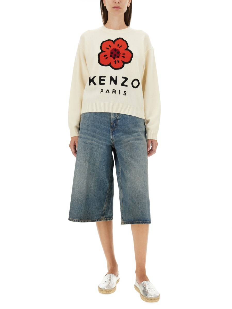 KENZO FELPA DI LANA BOKE FLOWER Comprare a buon mercato