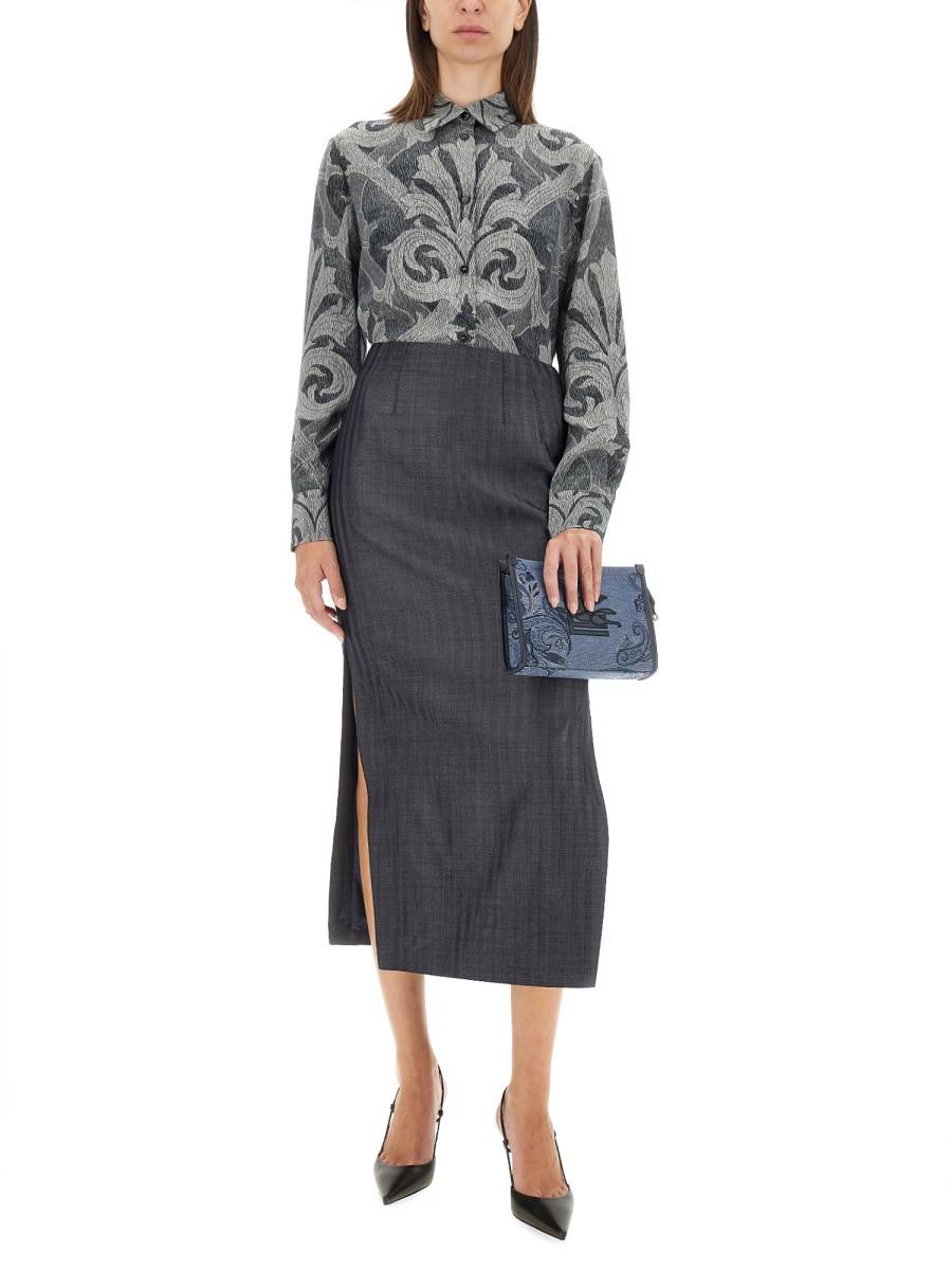 ETRO CAMICIA IN SETA CON STAMPA Cyber Monday
