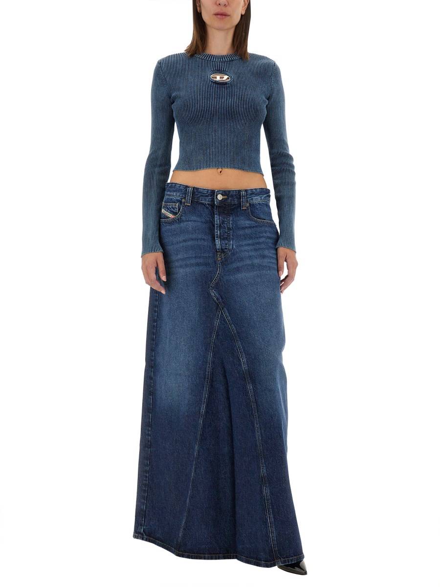 DIESEL TOP IN COTONE CON LOGO Online Outlet