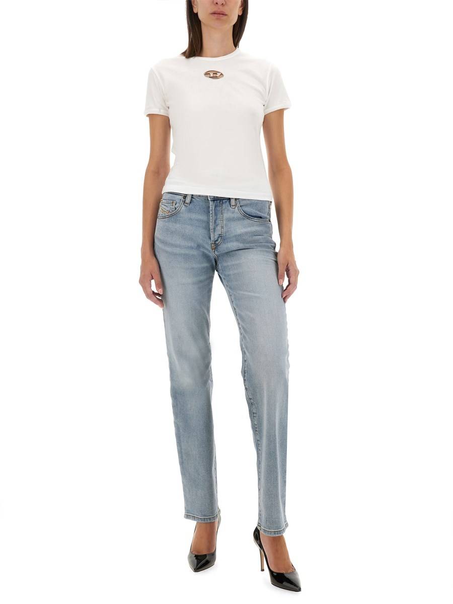 DIESEL T-SHIRT IN JERSEY DI COTONE CON LOGO Offerte esclusive
