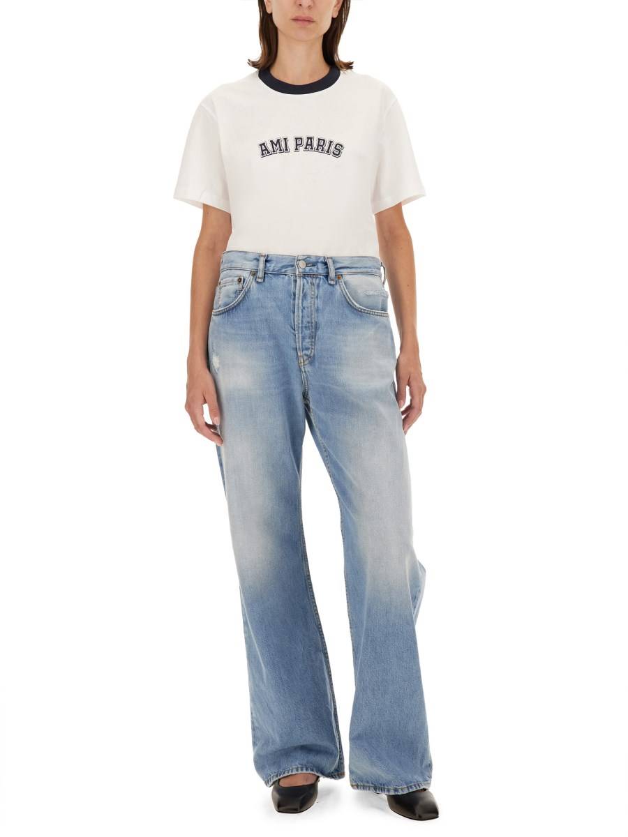 AMI PARIS T-SHIRT IN COTONE CON LOGO Ultimo giorno