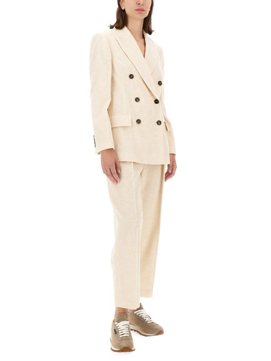 BRUNELLO CUCINELLI PANTALONE REGULAR FIT IN MISTO VISCOSA Promozione temporanea