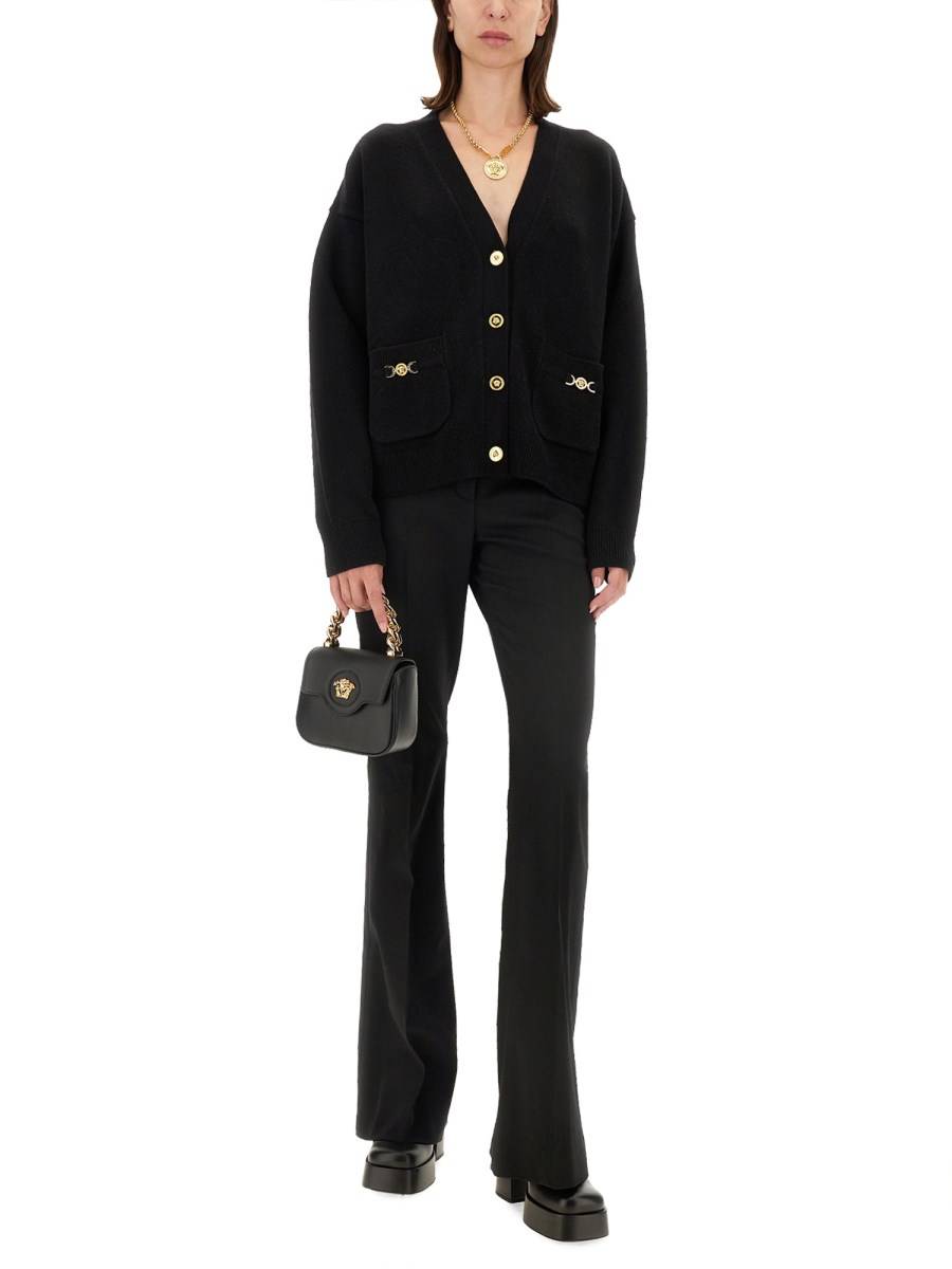 VERSACE CARDIGAN BOXY IN MAGLIA MISTO CASHMERE I Più Venduti