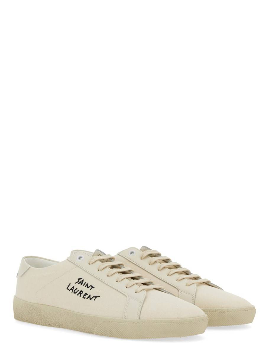 SAINT LAURENT SNEAKER COURT CLASSIC SL/06 IN PELLE E TESSUTO WORN-LOOK Only for today