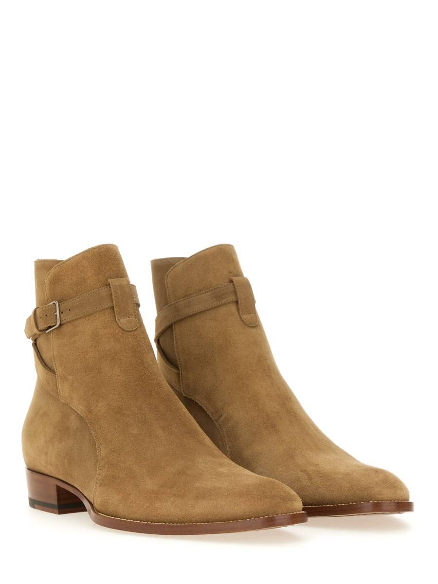 SAINT LAURENT STIVALE WYATT 30 JODHPUR IN PELLE SUEDE Offerta speciale della fabbrica