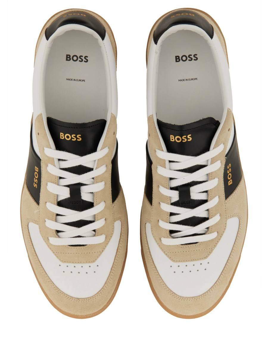 BOSS SNEAKER IN PELLE CON LOGO Enormi sconti
