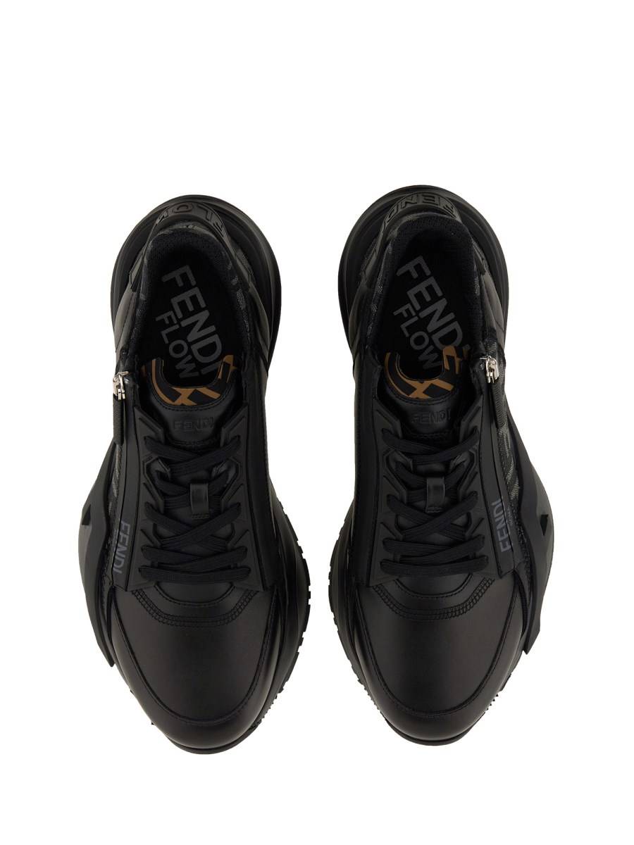 FENDI SNEAKER FENDI FLOW IN PELLE Vendita